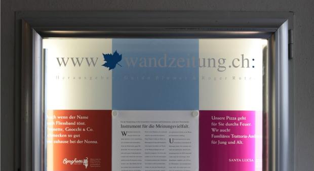 Wandzeitung: «Mich faszinierte die Idee, einen Medienbogen zu spannen»