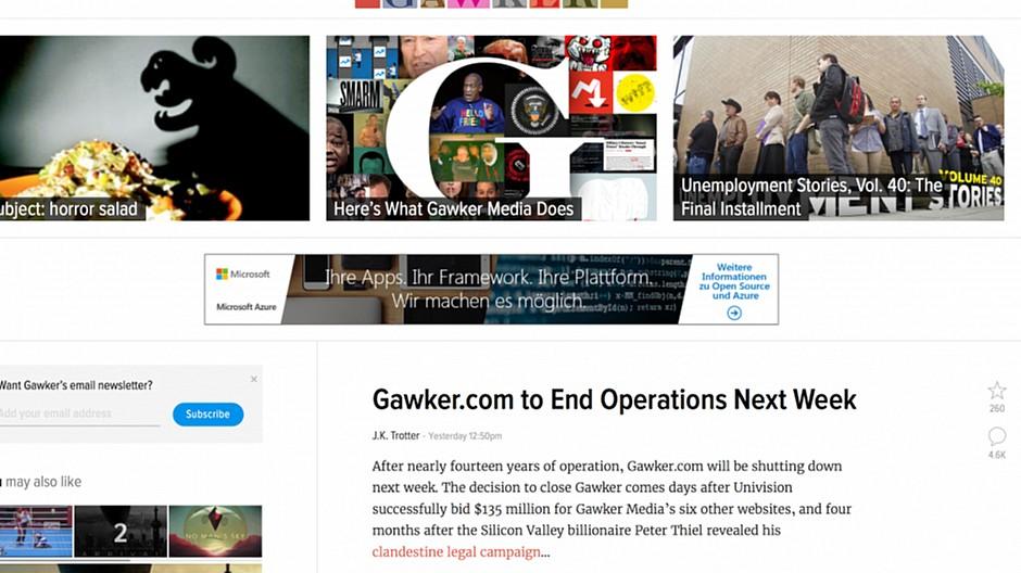 Gawker: Website macht wegen Hulk-Hogan-Sexvideo dicht