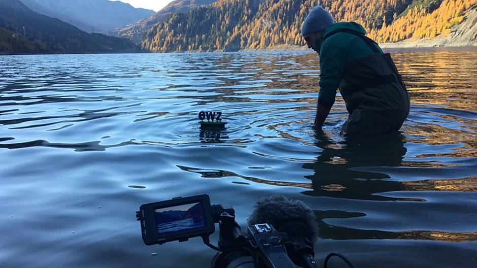 Halsundbeinbruch Film: Wenn das Firmenlogo schwimmen geht
