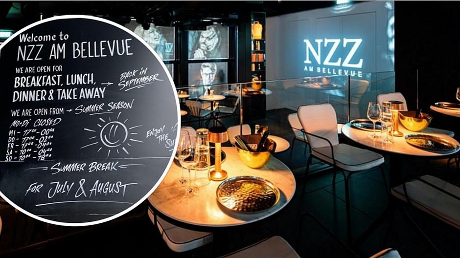 NZZ am Bellevue: Weshalb das Gastrolokal in Sommerpause ist