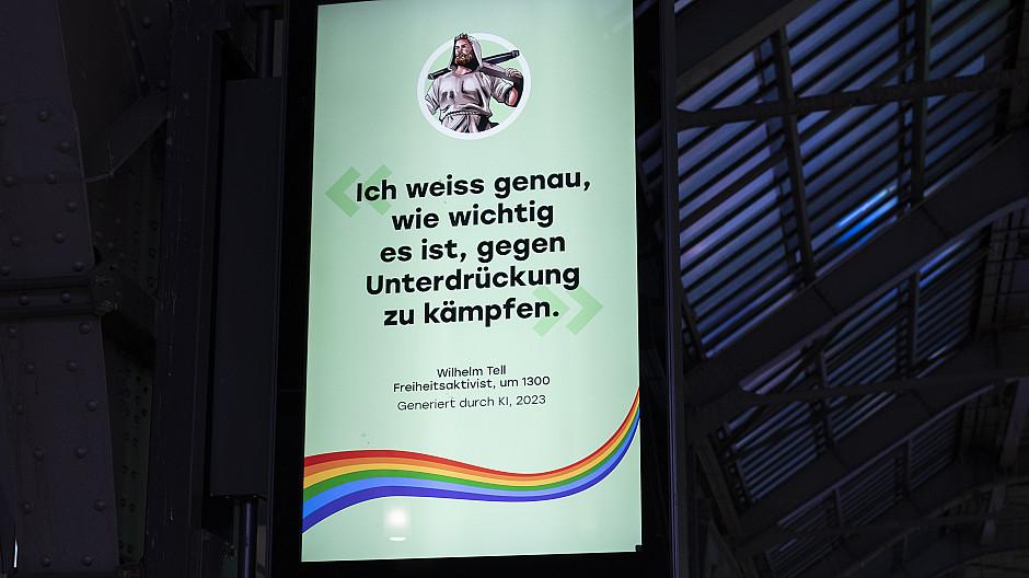 Jung von Matt Limmat: Wilhelm Tell zur Pride für eine freie Schweiz