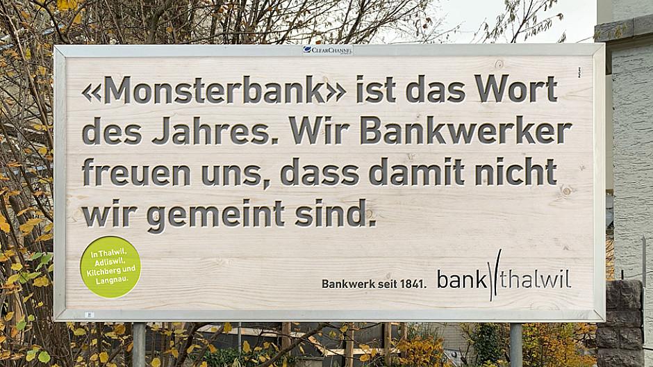 Ruf Lanz: Wort des Jahres gilt nicht für Bank Thalwil