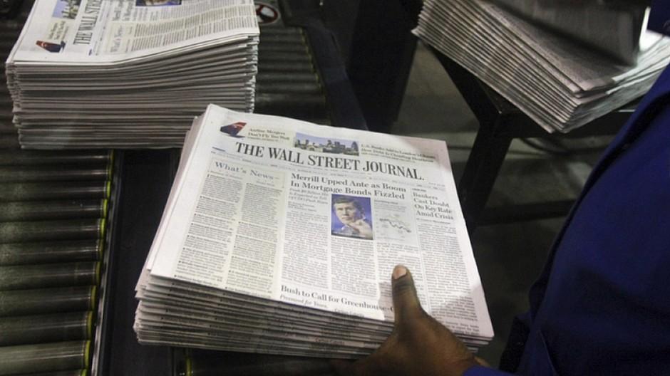 World Economic Forum in Davos: Somedia druckt das Wall Street Journal