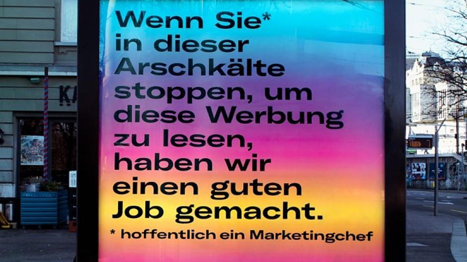 PAM: Eigenwerbung mit «hypnotisierendem» Plakat