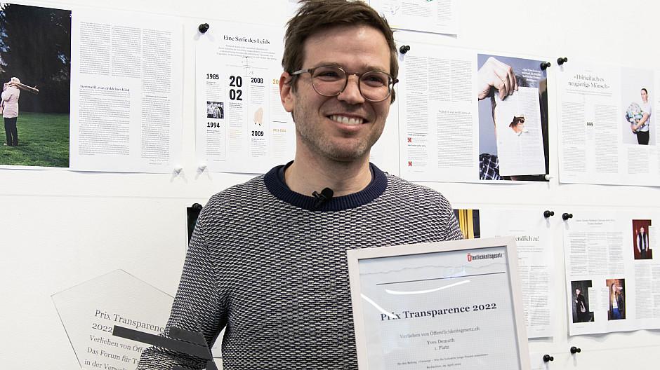 Prix Transparence: Yves Demuth vom Beobachter erhält den Preis
