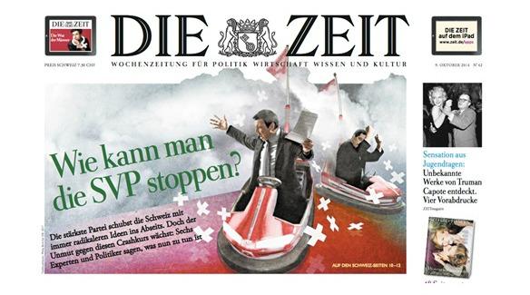 Die Zeit: Titelgeschichte zur Frage «Wie kann man die SVP stoppen?»