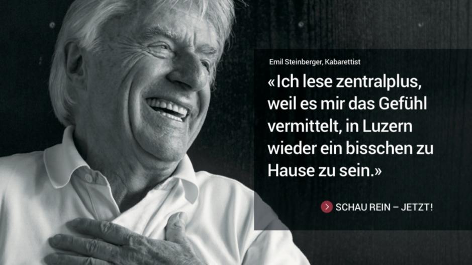 Berggasthof/Zentralplus: Zentralschweizer Promis werben für «Zentralplus»