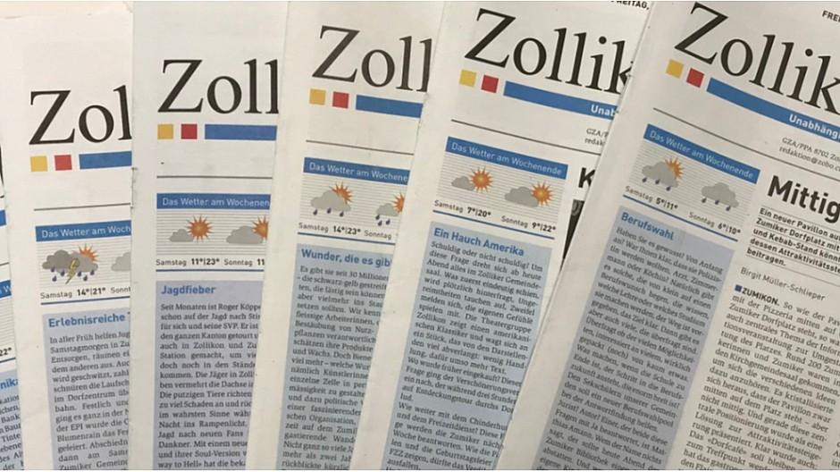 Amtliche Anzeigen: Zumikon verschiebt «Online only»-Plan