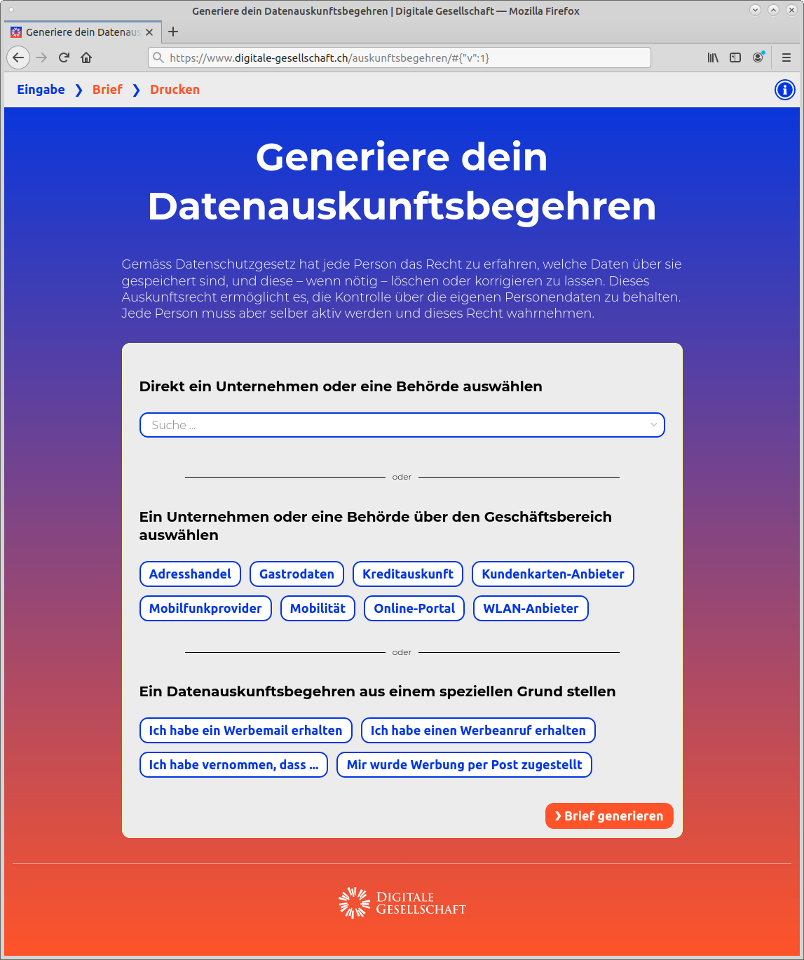 01 Einstieg und Auswahl