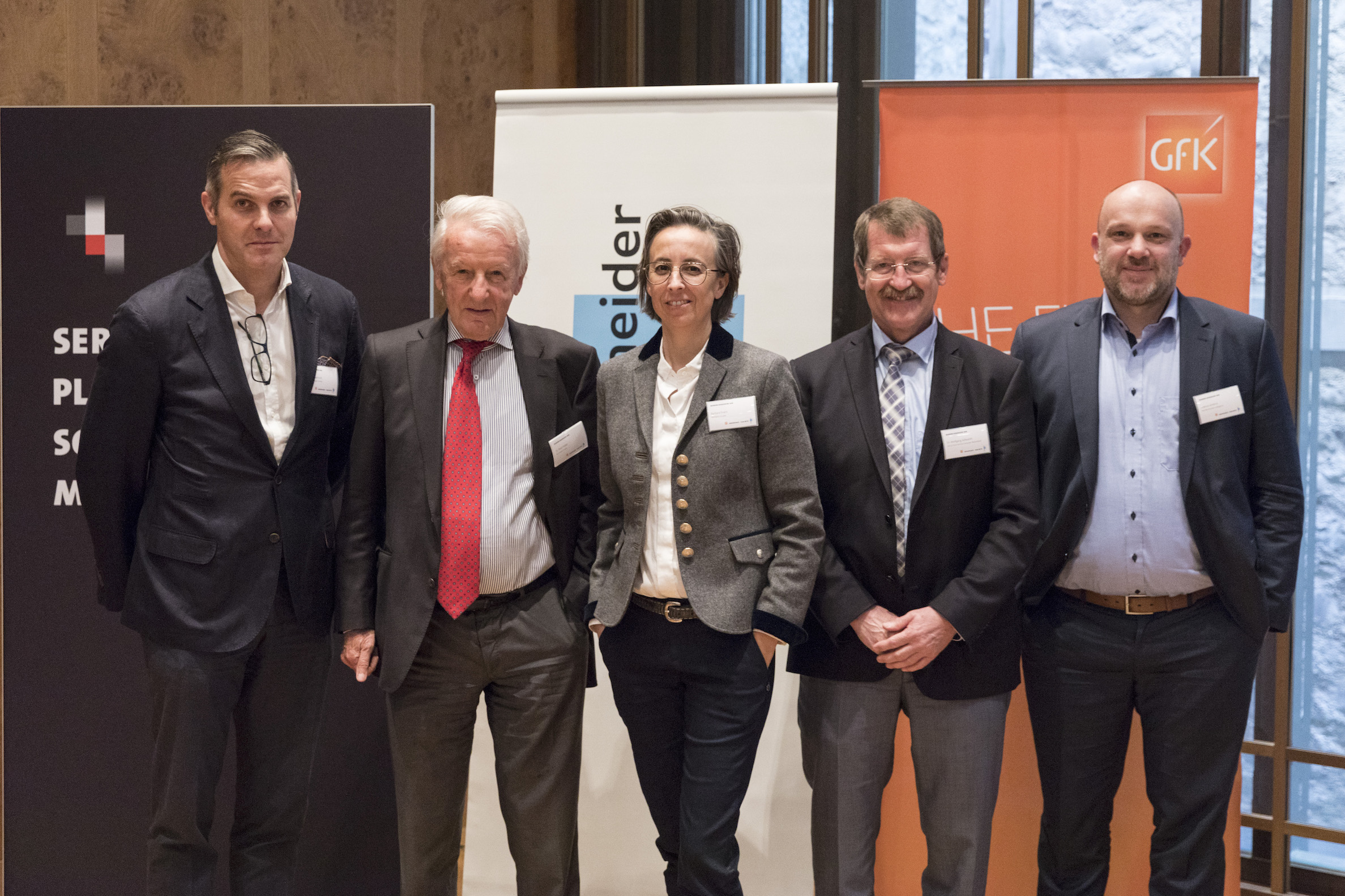 6 Die 4 Referenten und Christan Baertschi