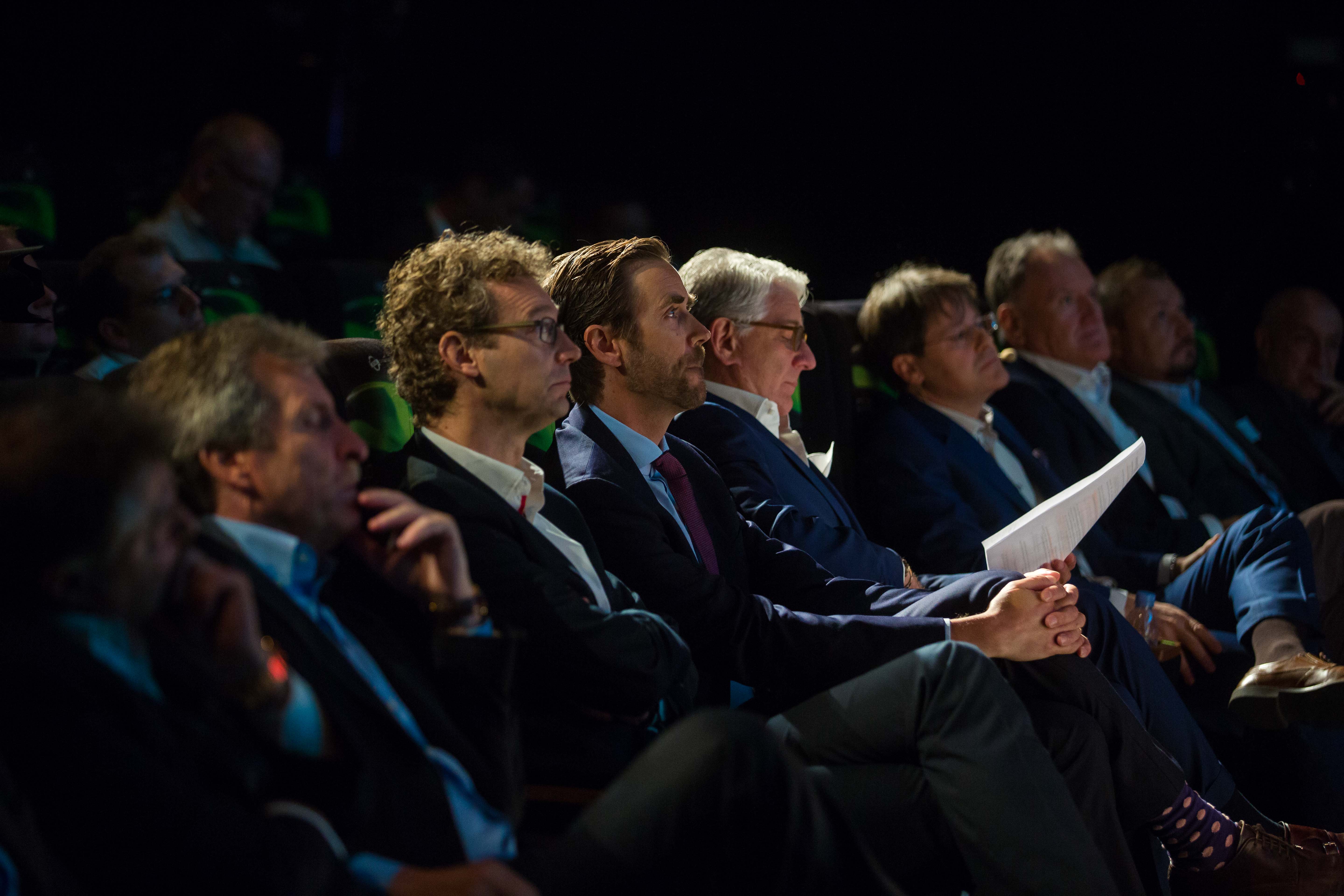 Die Vertreter der Swiss Football League bei der Teleclub Pressekonferenz