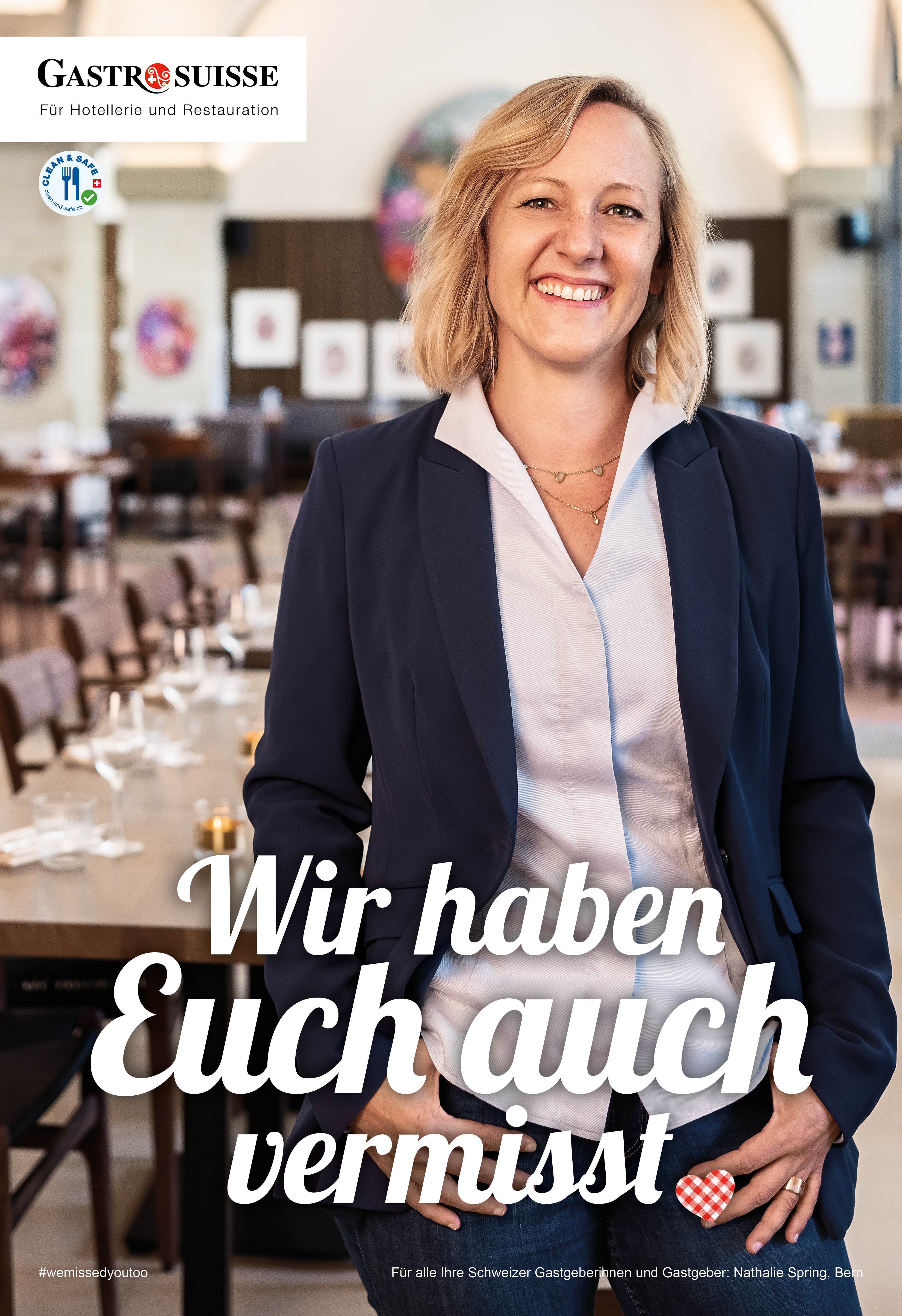 GastroSuisse Marketingkampagne Wir haben Euch auch vermisst