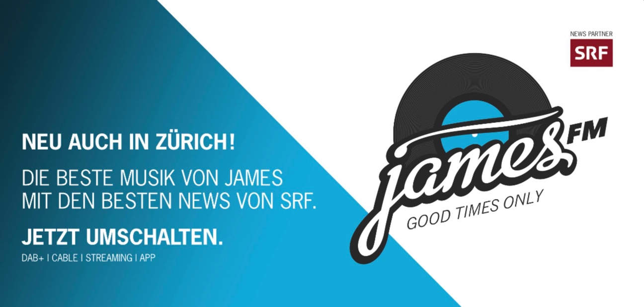 JAMES FM jetzt auch in Zürich