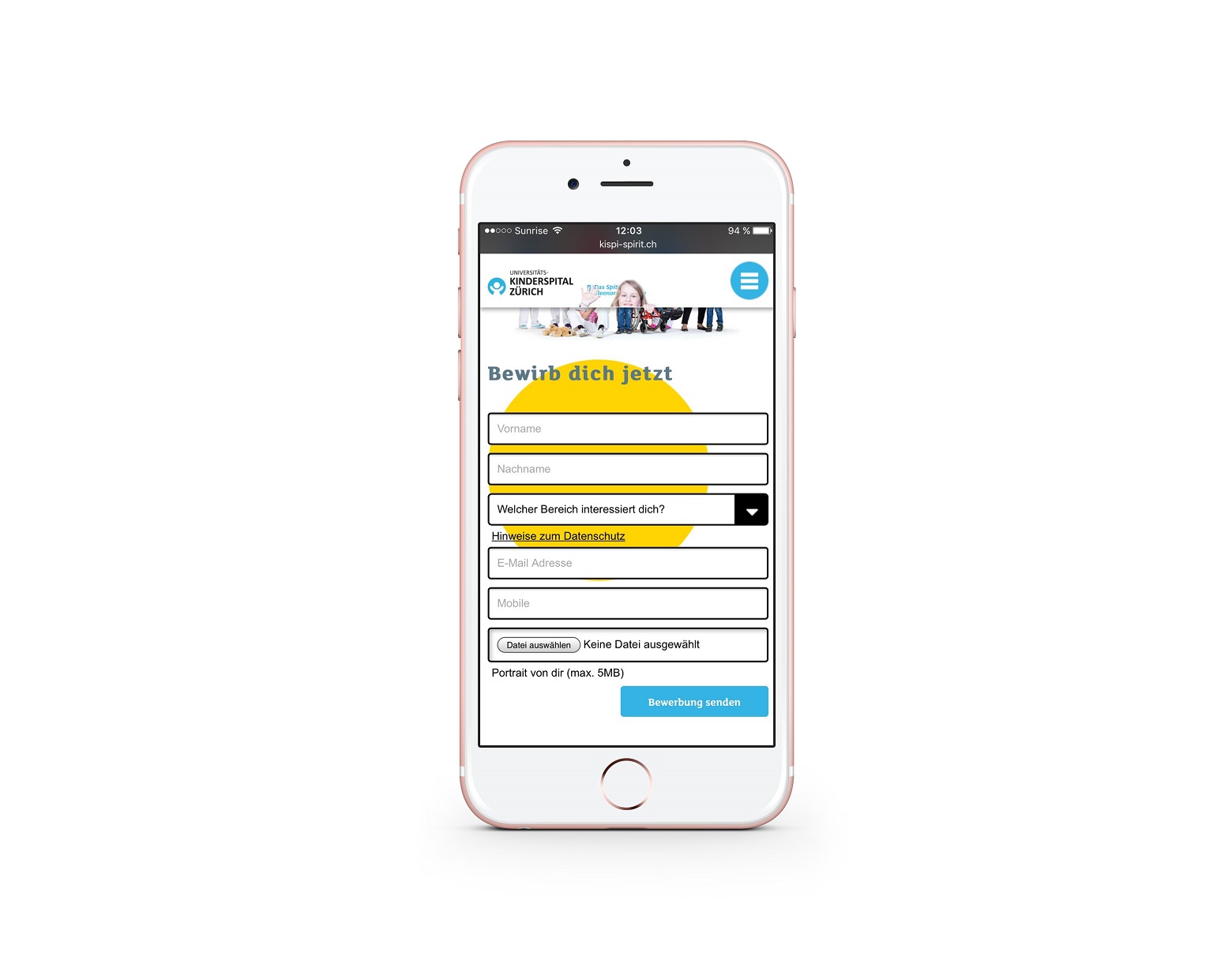 Kispi-Spirit_Bewerbungsformular_mobile