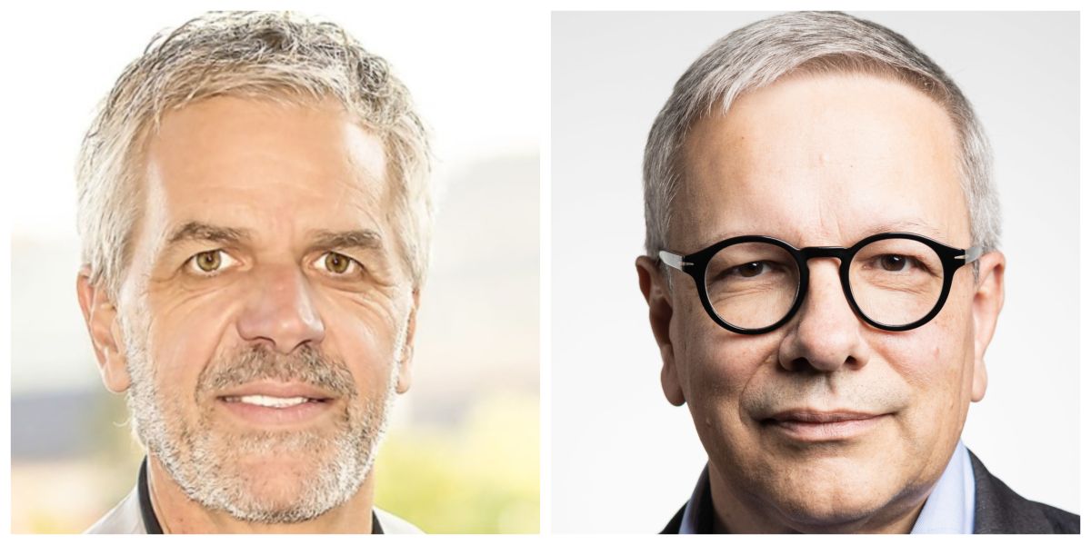 Erwin Gross, Verwaltungsratspräsident IMS Marketing AG, und André Moesch, Geschäftsführer Telebasel, stehen hinter dem Projekt BärnTV. (Bilder: zVg)
