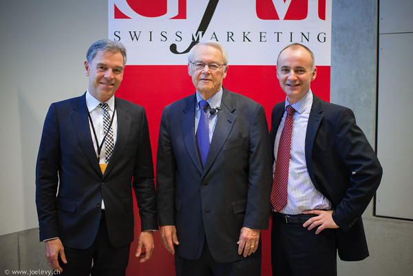 Achim Wirtz (Partner Prophet GmbH), David Aaker (Vice Chairman Prophet), Jean-Marc Grand (Geschäftsführer der GfM)