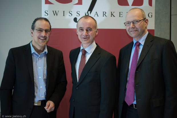 Andreas Schönenberger (Verwaltungsrat Publigroupe S.A.), Jean-Marc Grand (GfM), Christian Hunziker (Leiter Marketing, cc Energie sa)